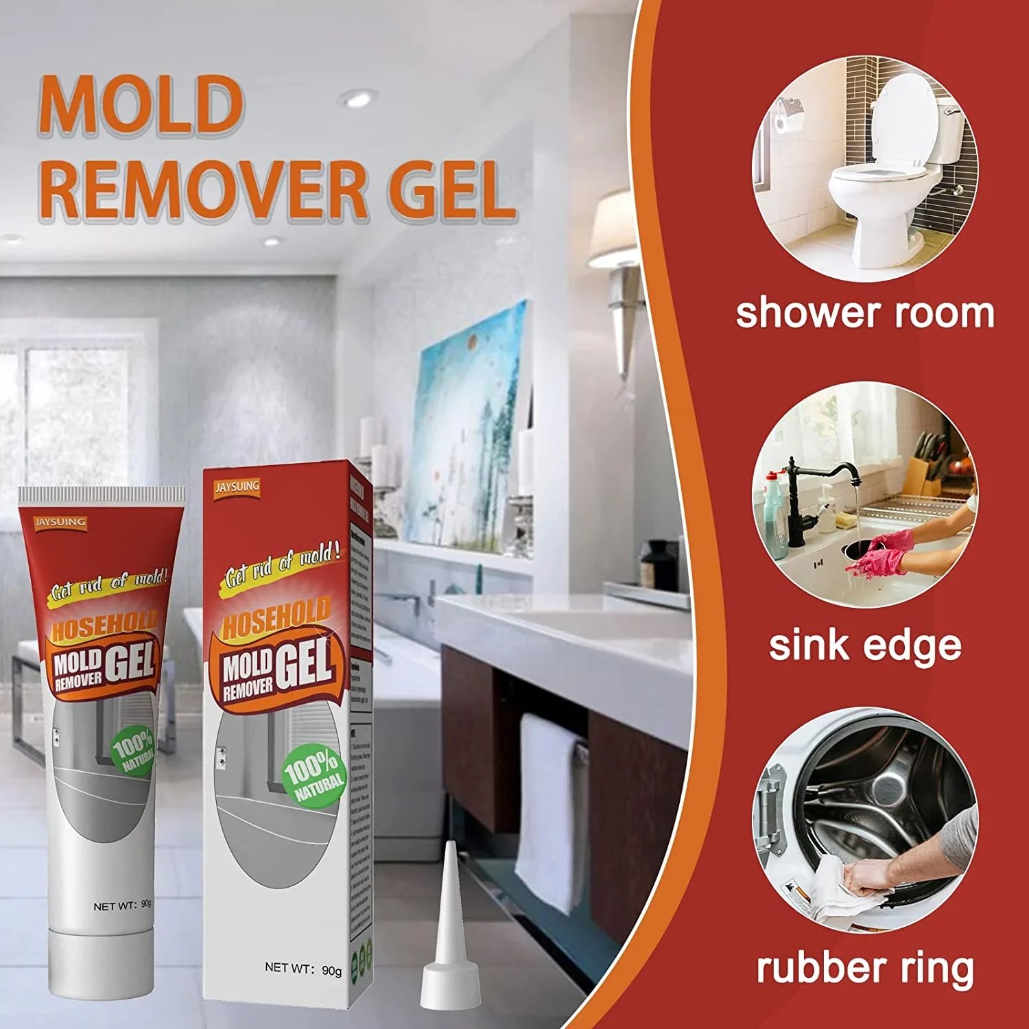 49% OFF⏰Household Mold Remover Gel  Buy 3 Free 2 & Free Shipping