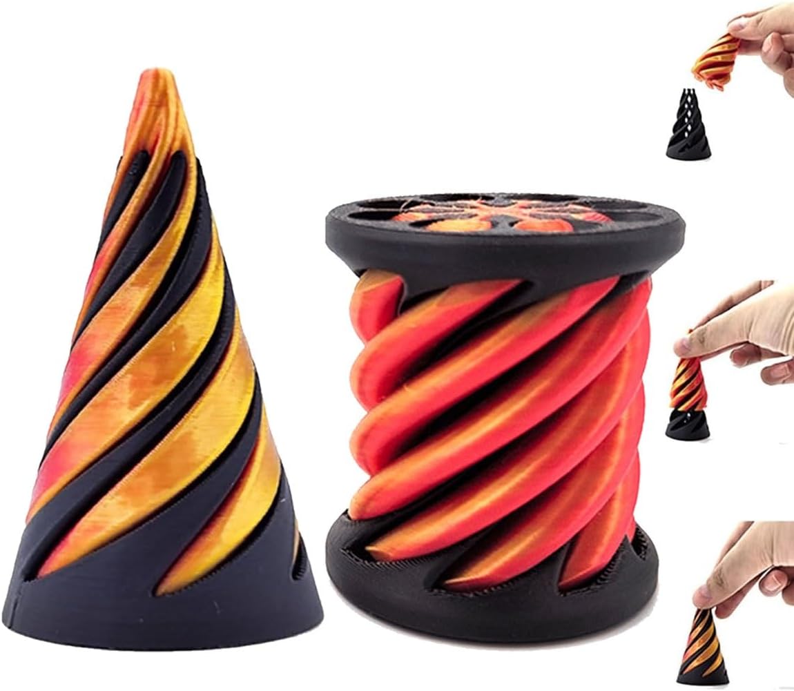 3D Printed Spiral Cone Toy