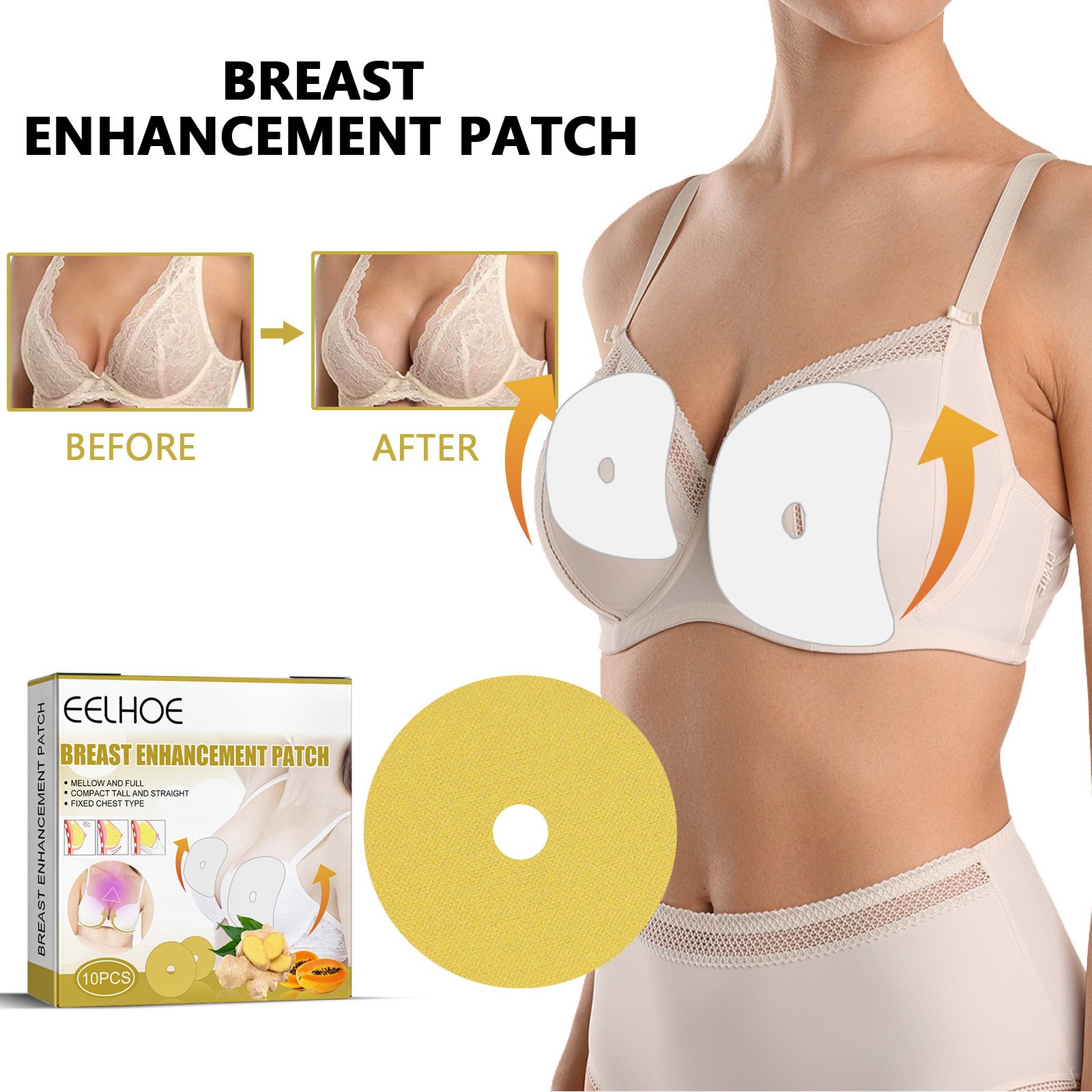 Last day to get over 49% off-Plant Ingredients Bust Enlargement Lifting Patch