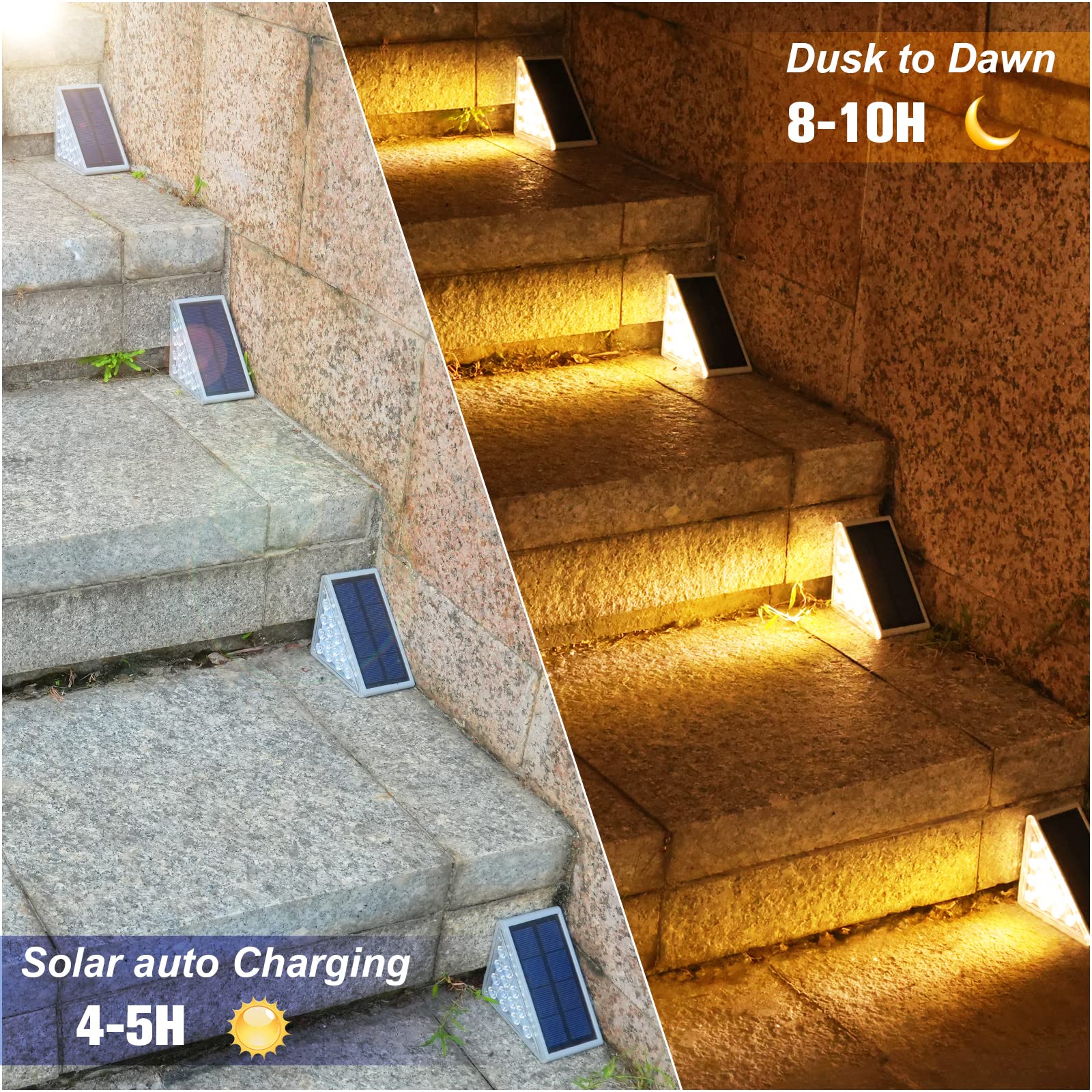 Solar Step Lights Outdoor Waterproof