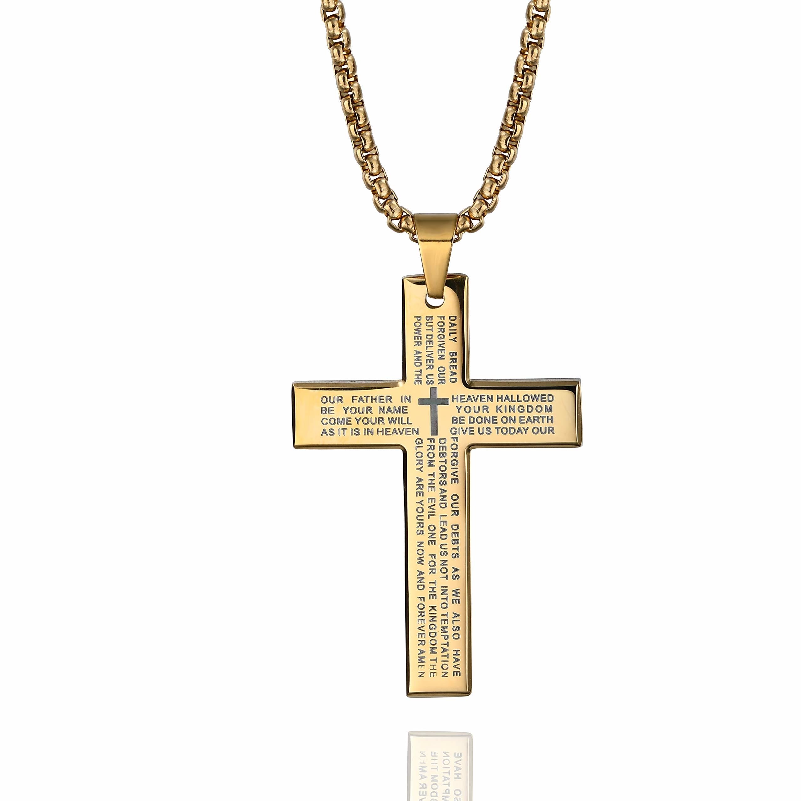 Promotion 49% OFF--Cross Necklace with Lord's Prayer