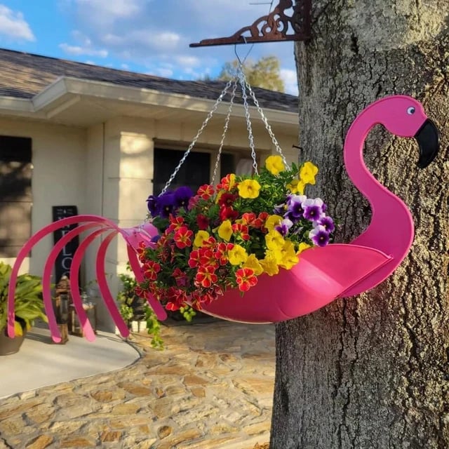 Last Day Promotion - 49% OFFFlamingo flower pot charm