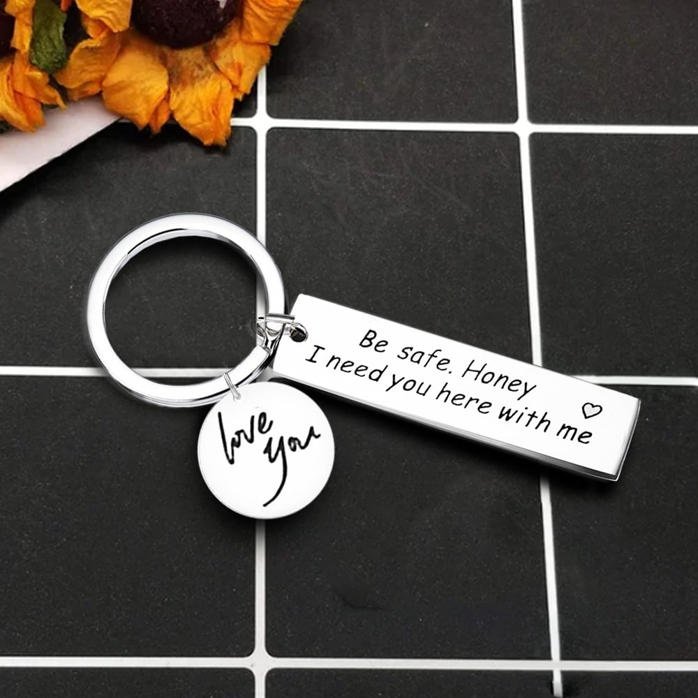 LAST DAY 50% OFF⇝ Forever With Your Lover's Keychain Message