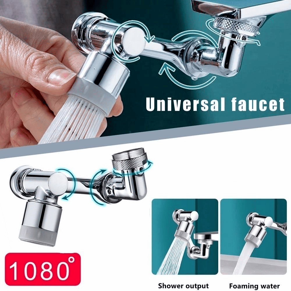 Universal 1080° Swivel Robotic Arm Swivel Extension Faucet Aerator (Buy 3 Free Shipping & 10% Off)