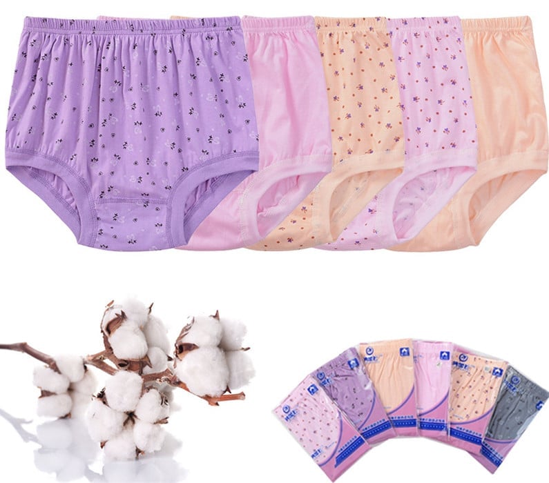 5pcs Only $19.99 TodayHigh-Waist Ladies Cotton Panties Plus Sizes