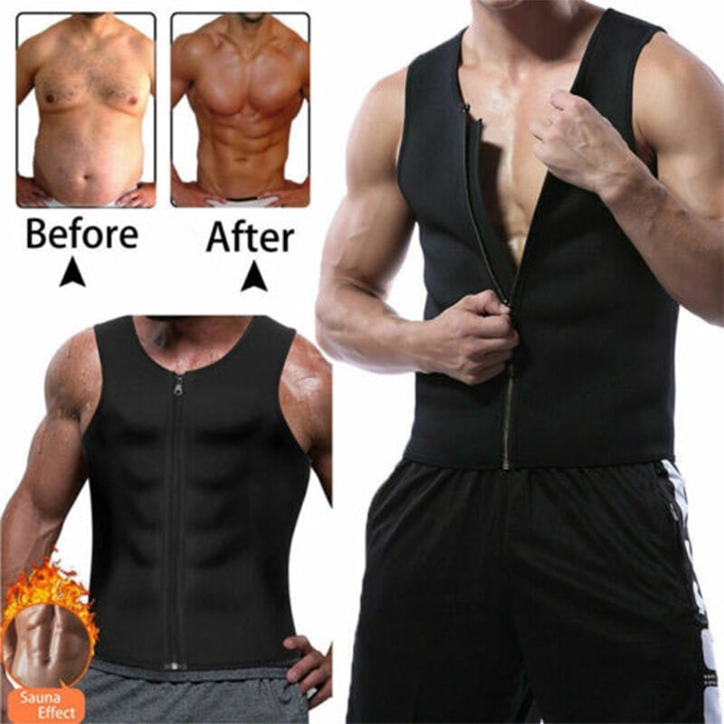 Gynecomastia Compress Zipper Vest