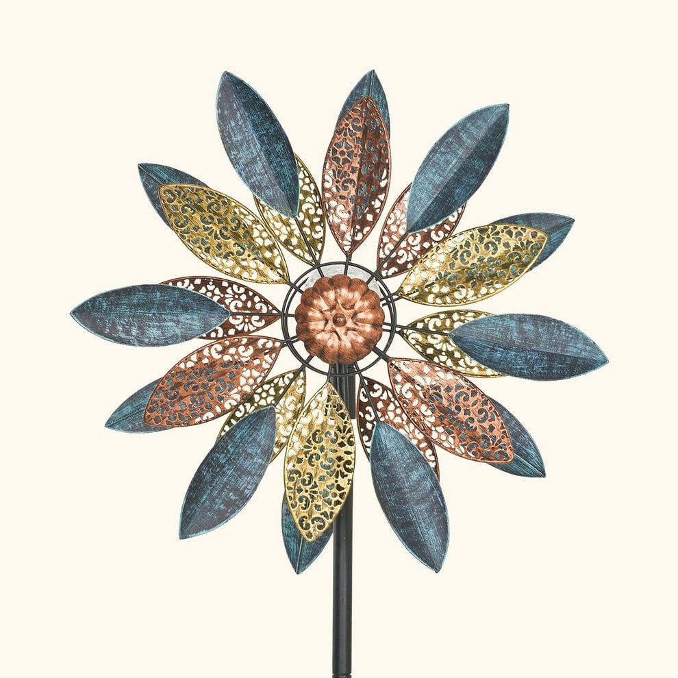 Warm Flower Garden Wind Spinner