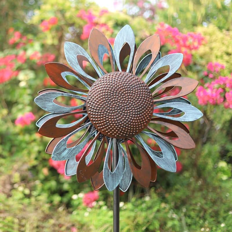 Retro Sunflower Garden Wind Spinner