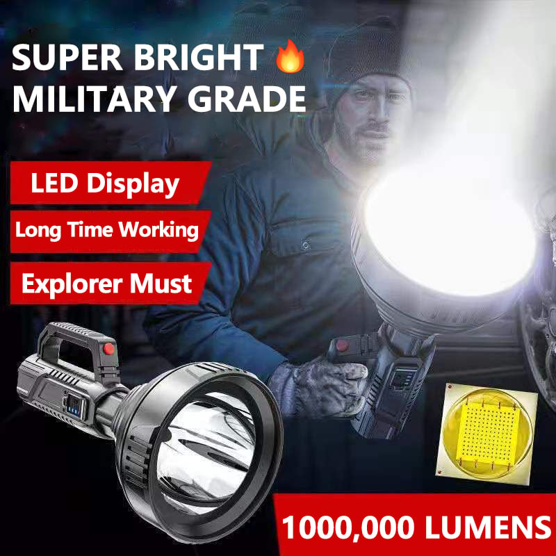 Last Day 50% OFFNew German 1000000 lumens Waterproof Spot Lights Handheld Large searchlight