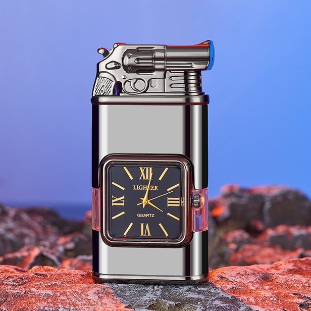 Hot Sale-49% OFFWindproof Lighter Vintage Watch Bezel Jet flame Torch