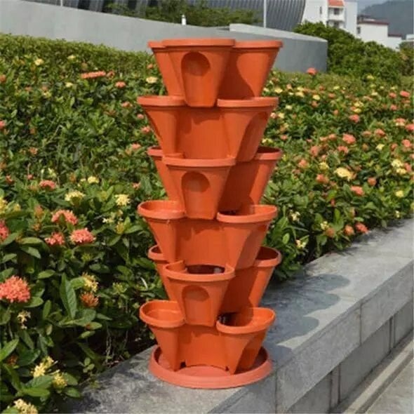 Plant Festival Special -Stand Stacking Planters Strawberry Planting Pots