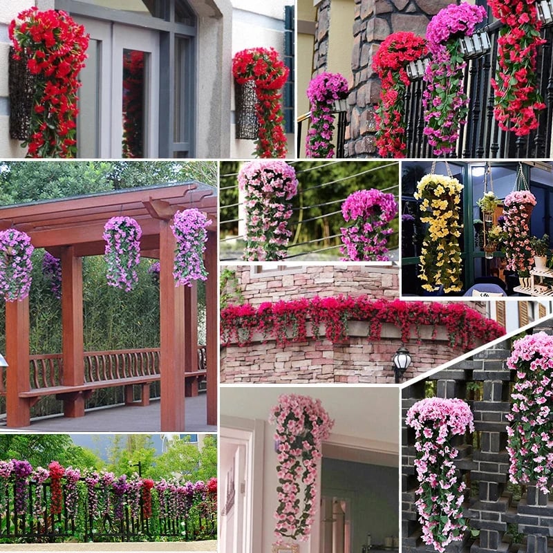 Last Day Promotion -49% OFF Vivid Artificial Hanging Orchid Bunch