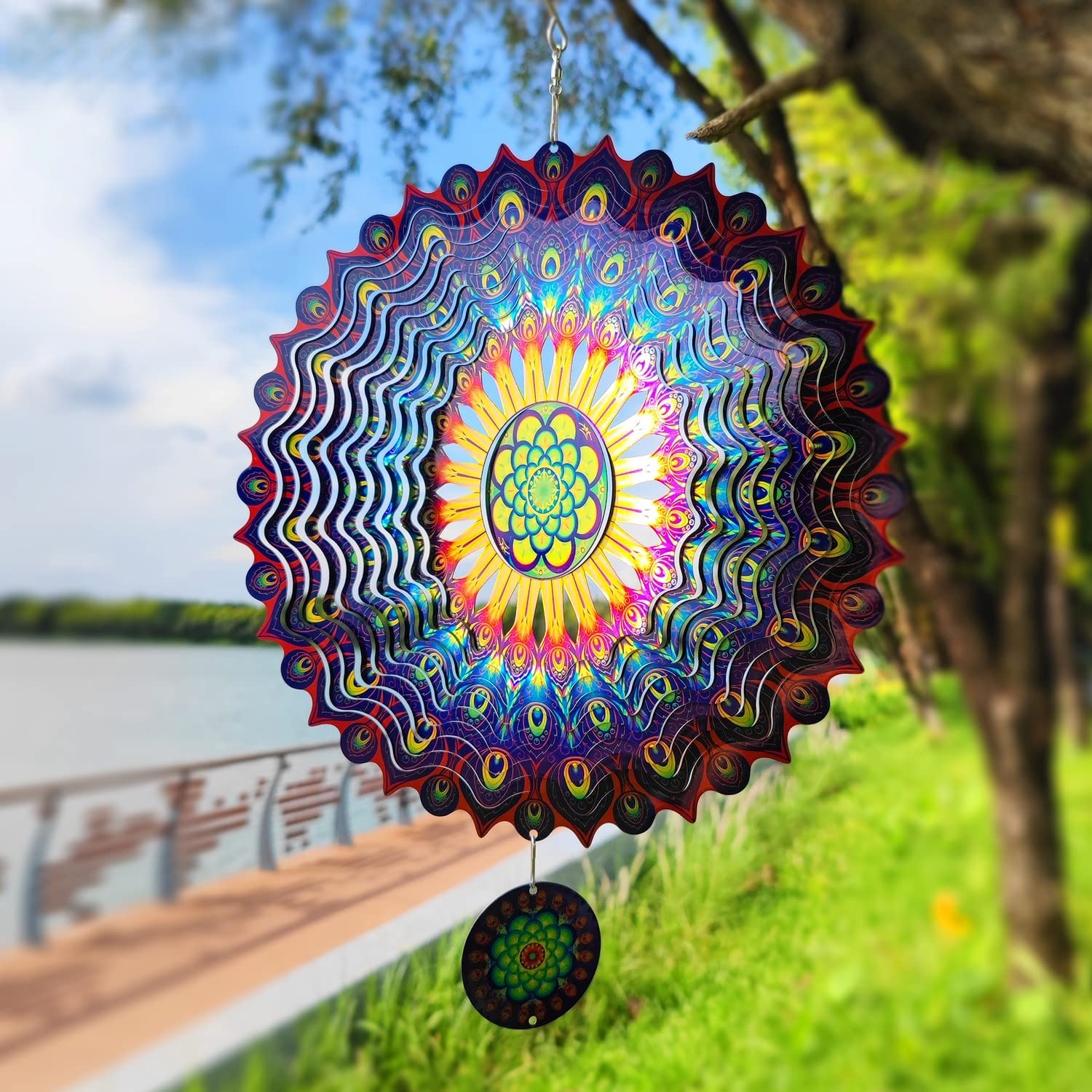 Stainless Steel Wind Spinner - Stunning 3D EffectBuy 2 Free Shipping