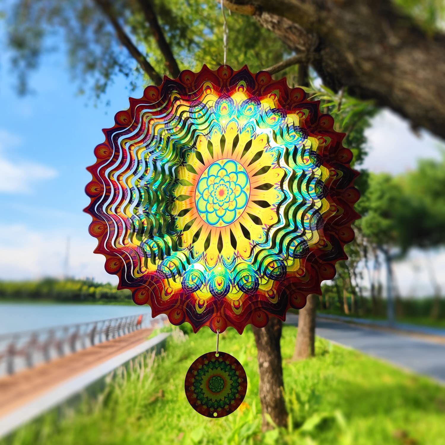 Stainless Steel Wind Spinner - Stunning 3D EffectBuy 2 Free Shipping