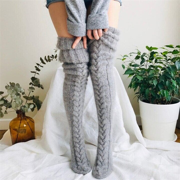 (Last Day Sale-49% OFF) Women's Over Knee Winter Woolen Socks