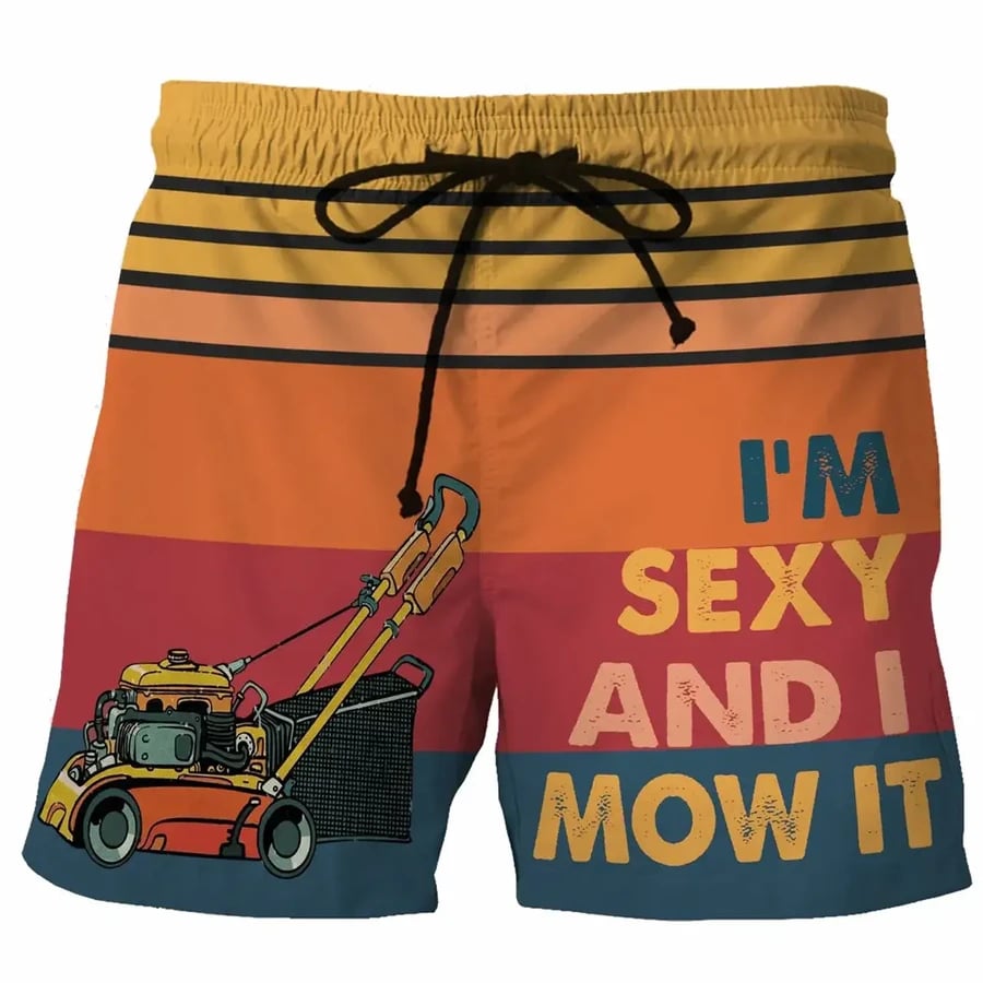 Funny Men's Swim Trunks - 07