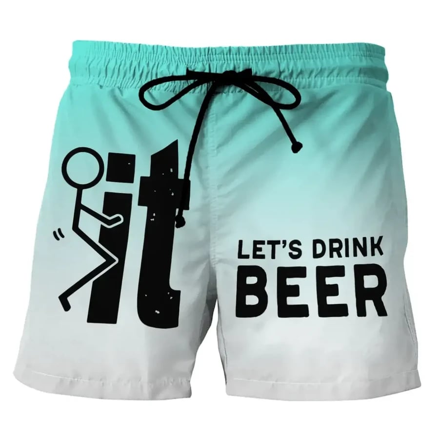 Funny Men's Swim Trunks - 09