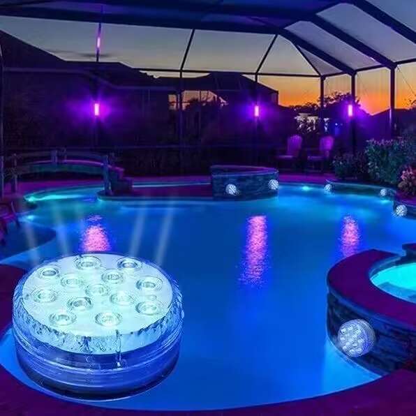 50% OFFSubmersible LED Pool Lights (RF Remote Control )-BUY 4 GET 2 FREE NOW