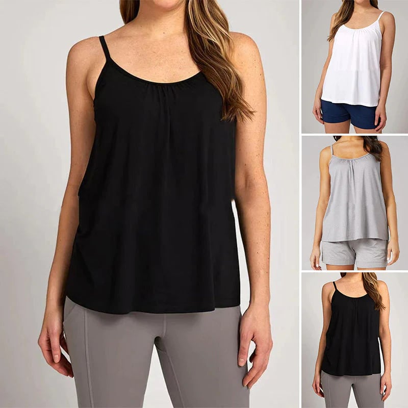 ❤️‍2024 Loose-fitting Tank Top With Built-in Bra