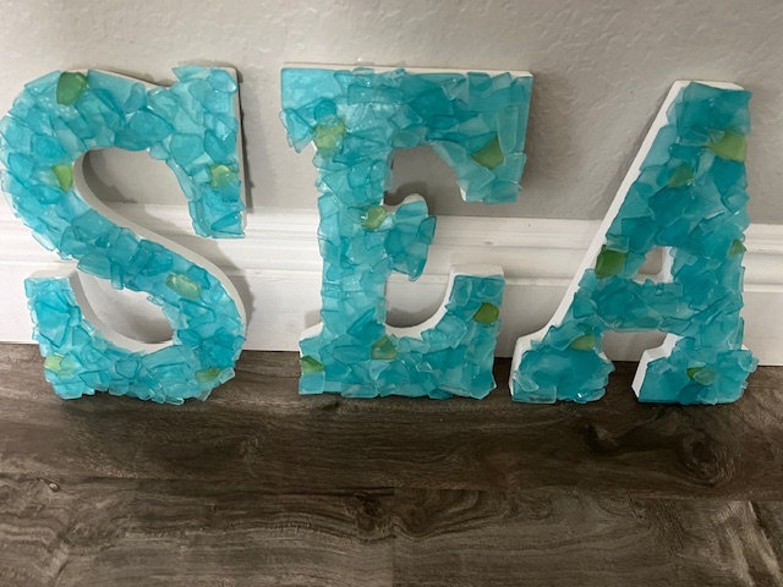 Summer Best Custom Gift - 2024 Arosebrden® Beach Decor Sea Glass Custom Letters