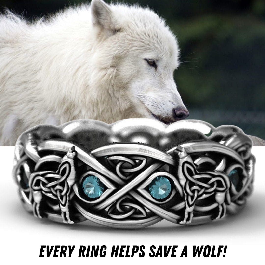 Gift to Him---Wolf Mission Ring