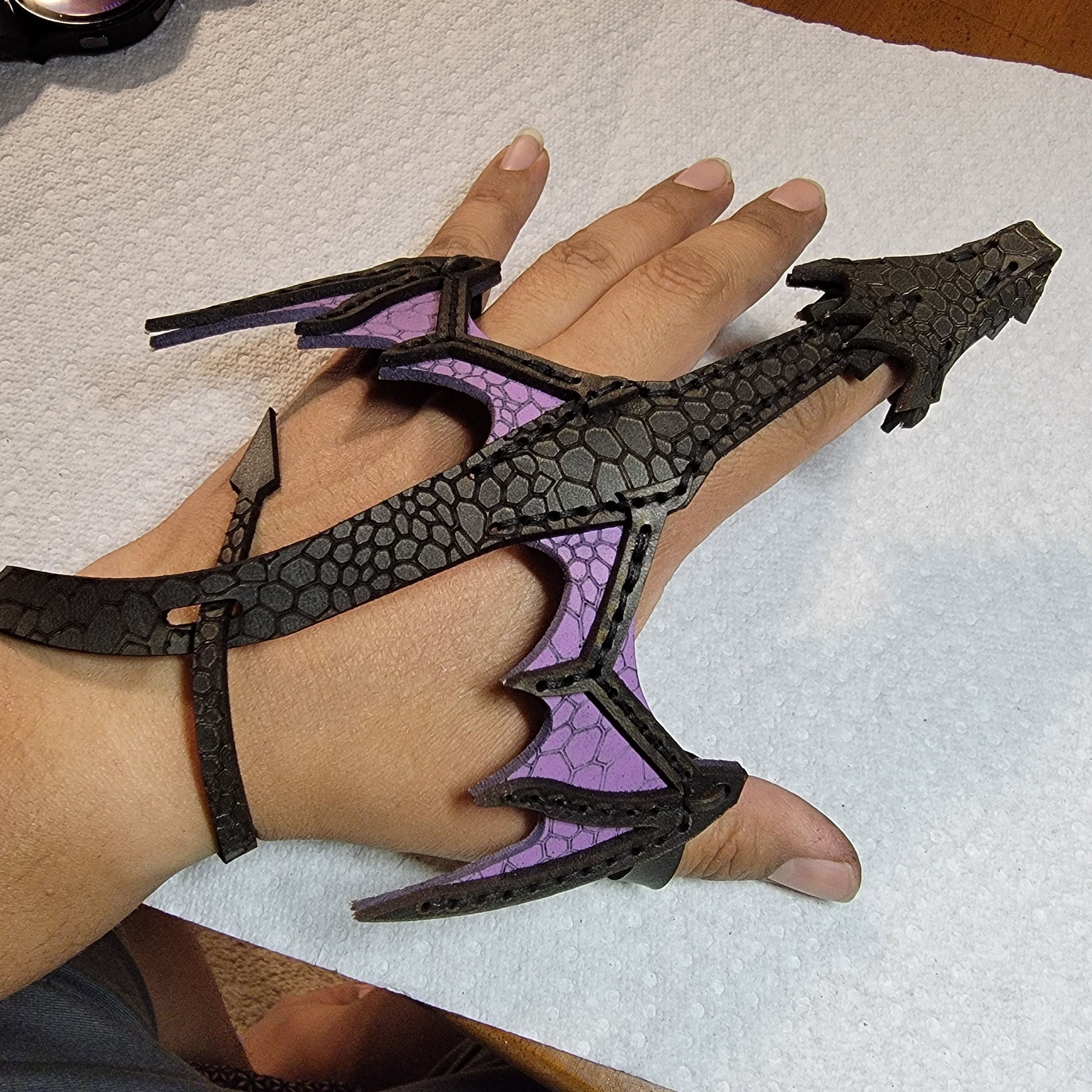 Leather Hand Dragon Bracelet