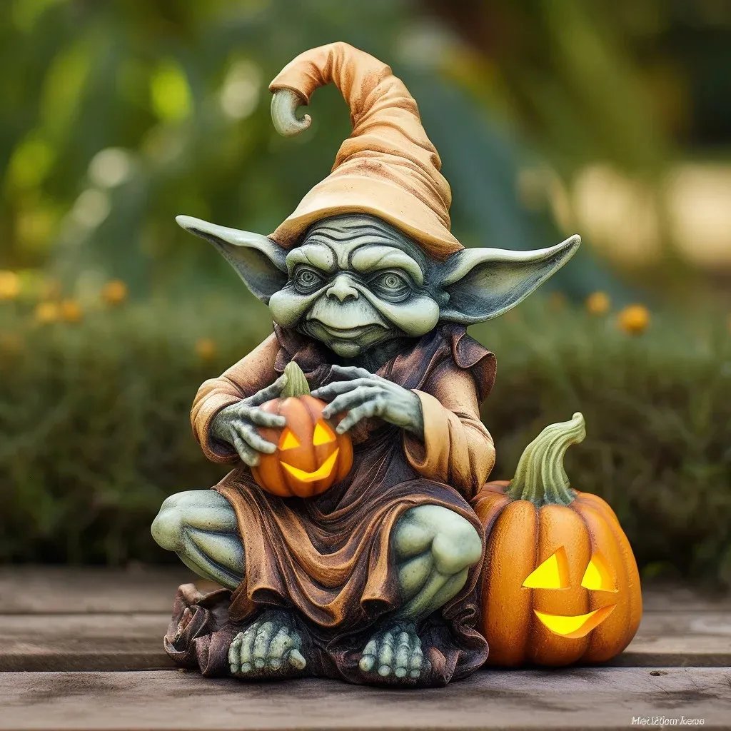 Garden Decorations Products In Halloween Pumpkin Alien Outdoors Home Furnishings All Saints Day Decoration Originality Resin Crafts Off