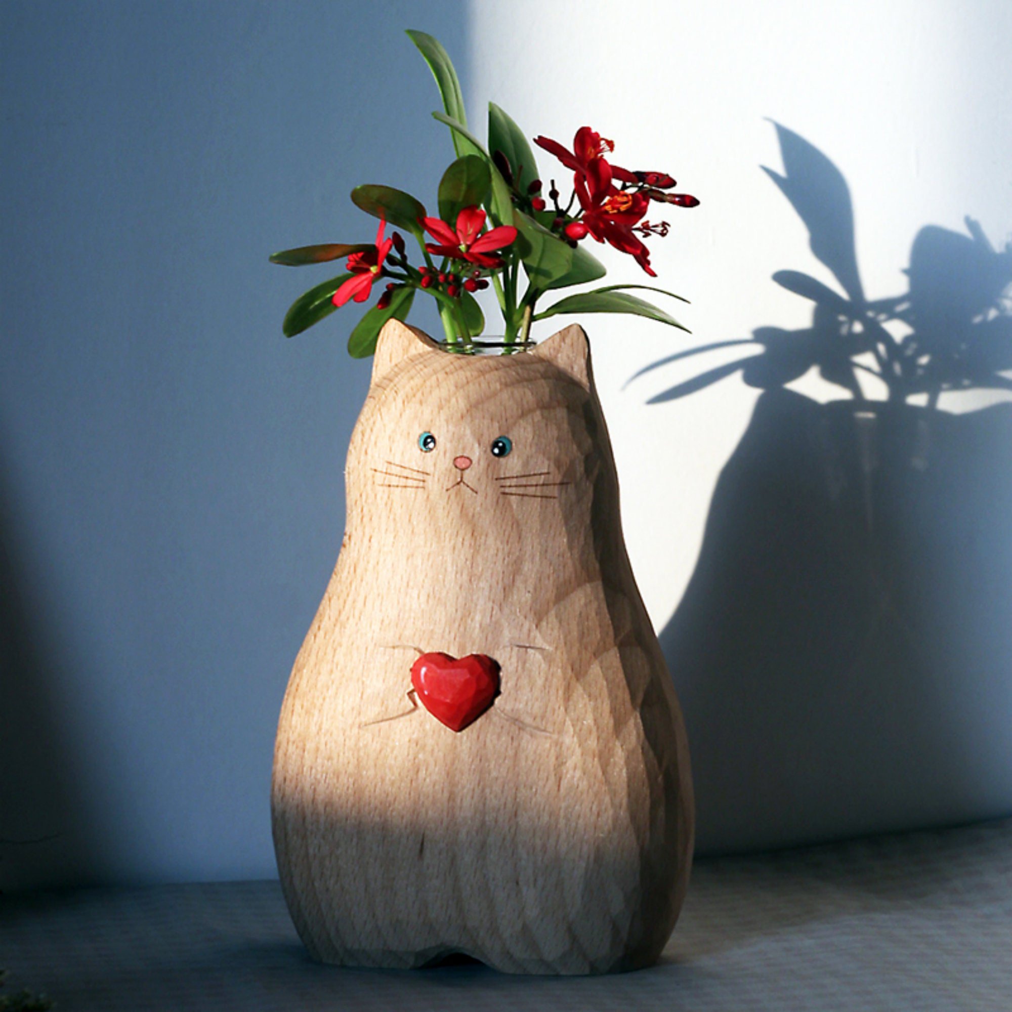 Last Day 49% Off --  Handmade Cat Vase