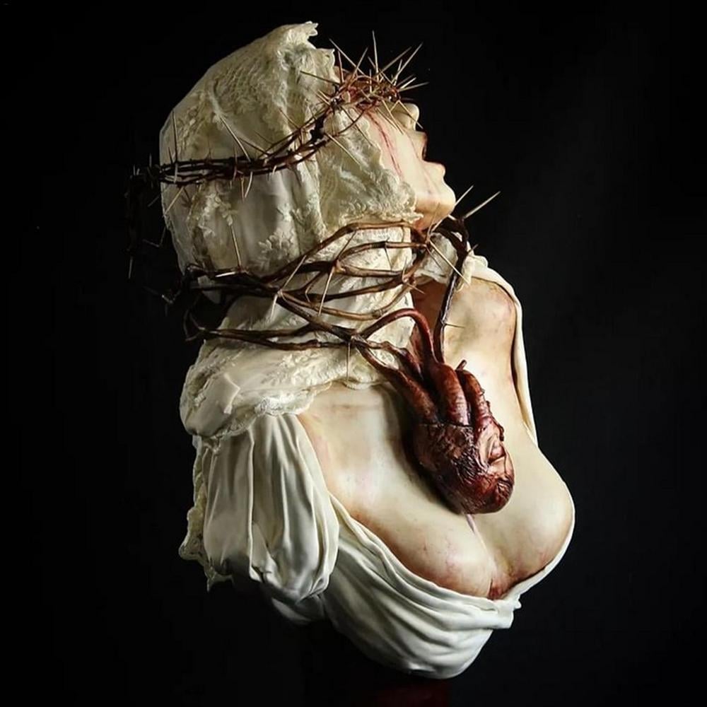 Hot Sale 49% OFF - Our Lady Silenced By Thorns" Sculpture