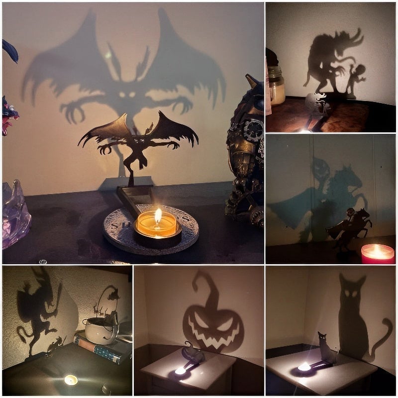 Pre-Halloween promotion Metal Candle Holder