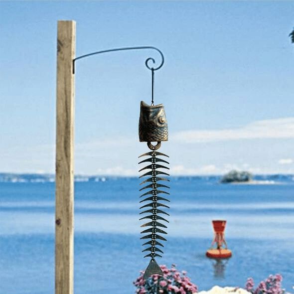 Metal Fish Bone Wind Chimes