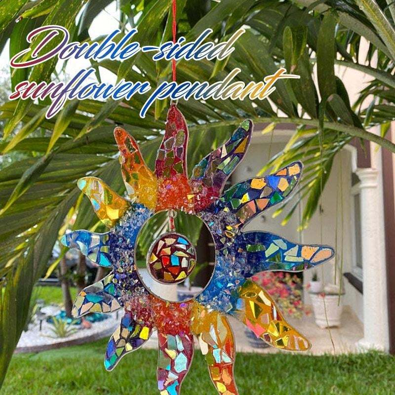 Large Garden Rainbow Sun Decoration